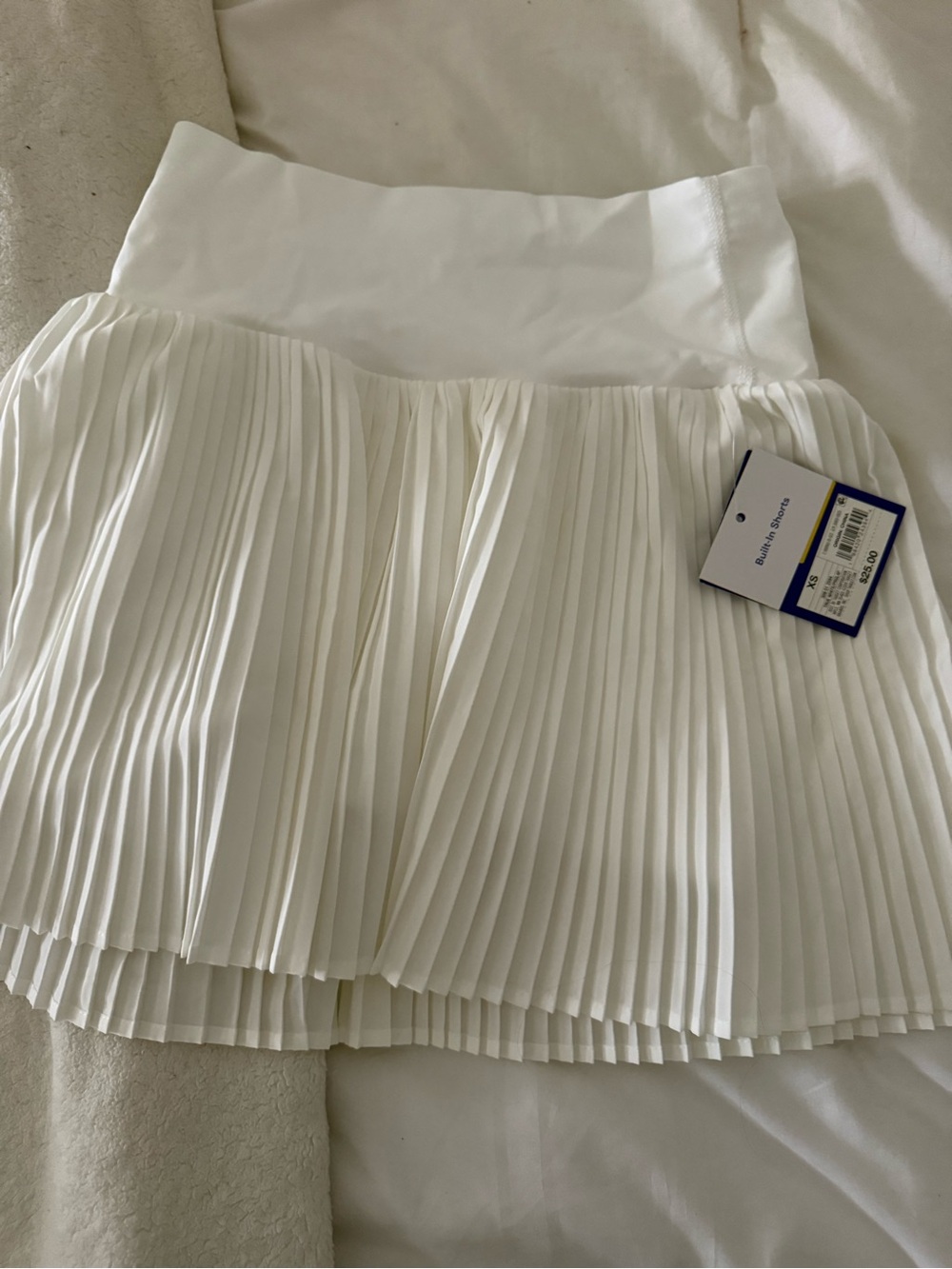 NWT Pleated White Women’s Skirt